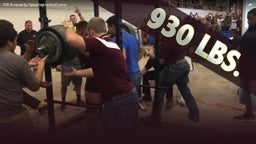 High school junior squats 930 pounds