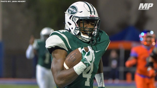 Miami Central's (FL) 4-star running back James Cook helped lead the Rockets to an upset win on the road vs. Bishop Gorman (NV). He finished the night with 199 yards rushing and two scores in a 24-20 win.