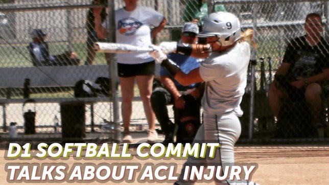 Clip from Episode 10 of the Play Like A Girl podcast when D1 softball commit, Sophie Jacquez talks about her experience with tearing her ACL and coming back from it.