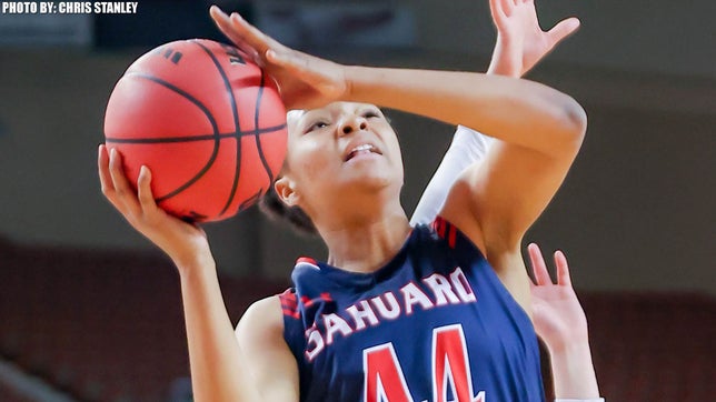 Junior highlights of Sahuaro's (AZ) Alyssa Brown. She broke the state record for most points in a single season with 932 this year while leading the Cougars to their first state championship game appearance since 2001.