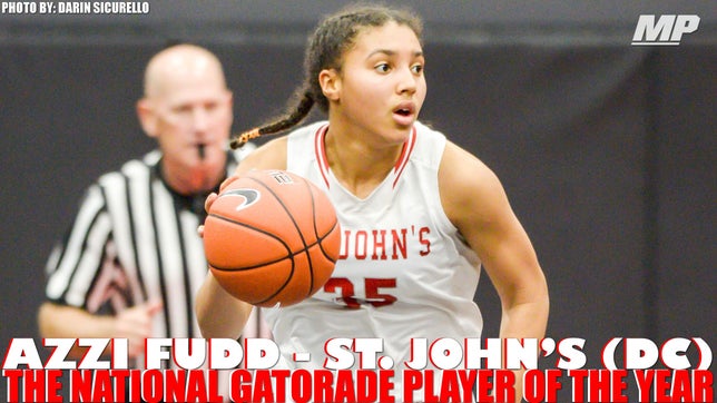 Sophomore highlights of St. John's (DC) Azzi Fudd, the National Gatorade Player of the Year.