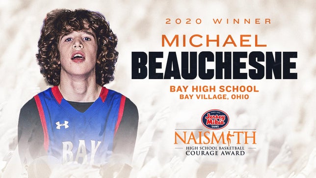 Michael Beauchesne named inaugural Jersey Mike's Naismith Courage Award winner