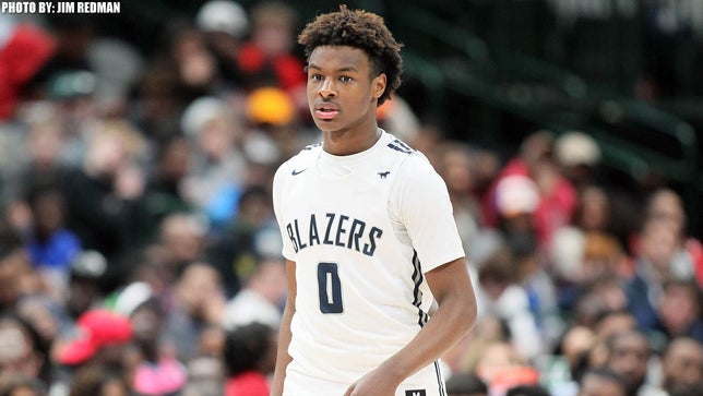 Highlights of Sierra Canyon's (CA) freshman guard Bronny James, the son of the Los Angeles Lakers LeBron James.