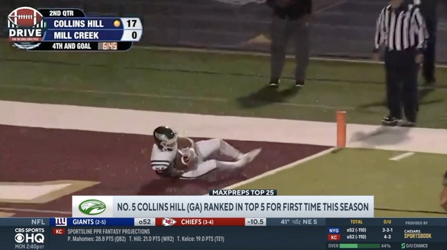 Zack Poff joins Brandon Baylor on CBS HQ to talk about Collins Hill (Suwanee, GA) 40-10 win over Mill Creek (Hoschton, GA). The Eagles finished the regular season 10-0 for the first time in school history and clinched their second consecutive Region 8-7A title.