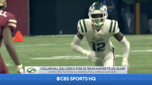 Steve Montoya joins Amanda Guerra on CBS HQ to talk about the impact of Travis Hunter's ankle injury for No. 7 Collins Hill (GA). The good news is he will avoid surgery and could only miss 4-6 weeks.