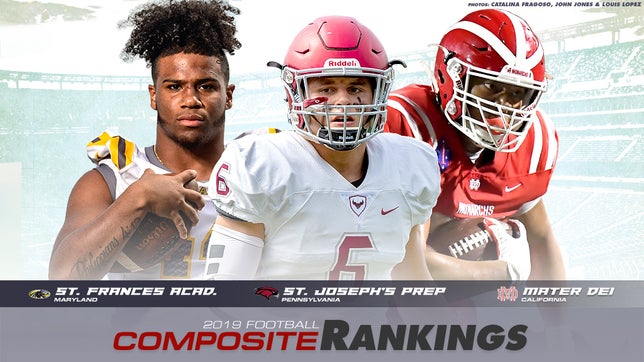 Mater Dei begins the year ranked at No. 1 in the Top 25 composite rankings. The five different rankings include the Xcellent 25, MaxPreps' computer rankings, USA Today, High School Football America and Sporting News.