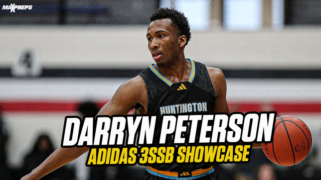 Highlights of the No. 3 ranked prospect in the class of 2025, combo guard Darryn Peterson of Huntington Prep (Huntington, WV) at the Adidas 3SSB showcase in Rock Hill, SC.