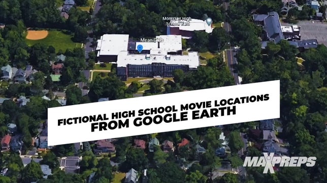 Movies centered around fictional high schools are shown the locations they were filmed via Google Earth.