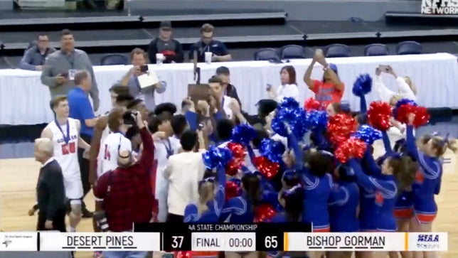 Highlights of No. 15 Bishop Gorman's 65-37 win over Desert Pines in the 4A Nevada state championship. It was the Gaels ninth straight state title.