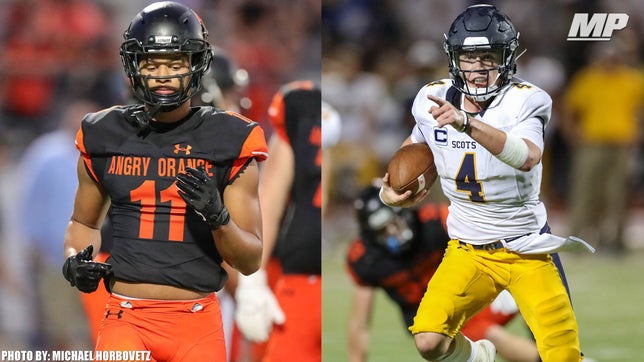 Highlights of Highland Park's (TX) 66-59 win over Rockwall (TX) to open the 2019 season. 2020 Arkansas commit Chandler Morris threw for 474 yards and five touchdowns while adding another 180 yards rushing and four more scores. 2020 Ohio State commit Jaxon Smith-Njigba had 13 receptions for 311 yards and three touchdowns for Rockwall.