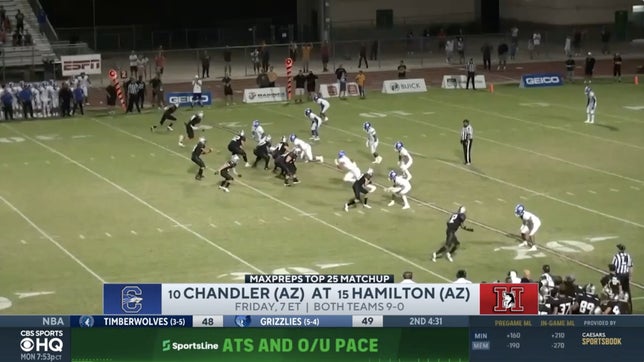 Zack Poff joins Amanda Guerra on CBS HQ to break down the MaxPreps' Game of the Week as No. 15 Hamilton (AZ) hosts No. 10 Chandler (AZ) in the only Top 25 matchup of the week.