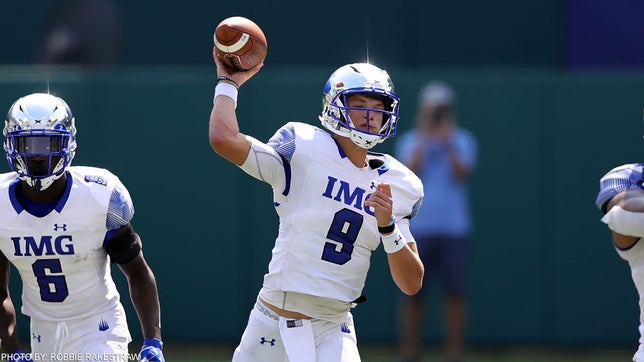 In the biggest high school football game of the season, the nation's No. 1 team made a statement heard from Texas to Florida and beyond. IMG Academy (Bradenton, Fla.) scored 31 straight points Saturday and flipped an early 7-3 deficit into a 41-14 blowout of No. 6 Duncanville (Texas) in the Ascenders' first trip to the Lone Star State in five seasons.
