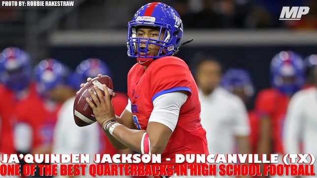 Junior highlights of Duncanville's (TX) 4-star quarterback Ja'Quinden Jackson.