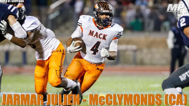 2018 highlights of McClymonds' (CA) Jarmar Julien.