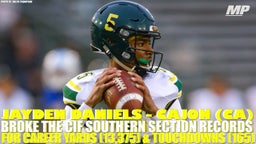 Jayden Daniels breaks CIF Southern Section record for career yards and TDs