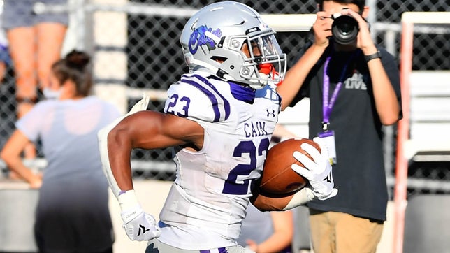 High school football highlights of Texas' Jaydon Blue during his junior season at Klein Cain (Houston, TX). He was a first team selection on the 2020 MaxPreps Junior All-America Team after rushing for 2,155 yards and 30 touchdowns in 11 games.