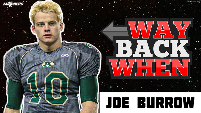 Looking back at the prep career of Joe Burrow at Athens (The Plains, OH).