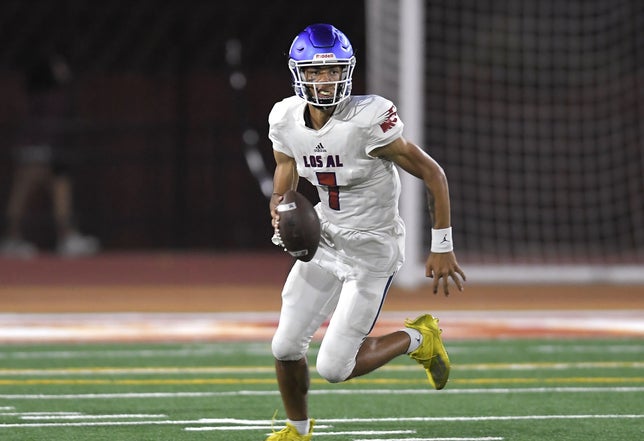 Junior season highlights of Los Alamito's (CA) 5-star quarterback Malachi Nelson. He was named to the MaxPreps Junior All-America Team after throwing for 2,690 yards and 39 touchdowns.