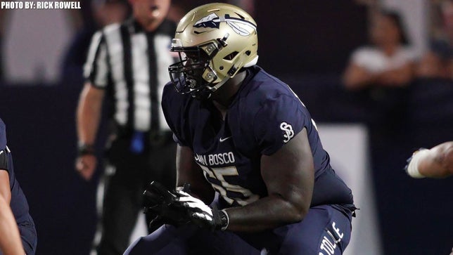 Junior highlights of St. John Bosco's (CA) 3-star offensive guard Maximus Gibbs.