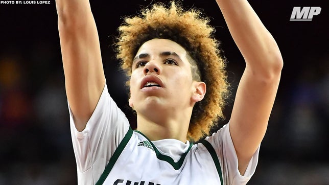 Highlights of LaMelo Ball when he was at Chino Hills (CA).