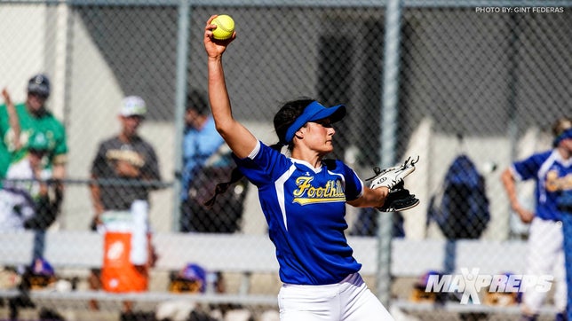 Highlights of Foothill high school pitcher, Nicole May.