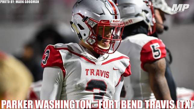 Highlights of Fort Bend Travis' (TX) 3-star wide receiver Parker Washington.