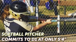 Play Like A Girl: Softball Pitcher Commits To D1 At Only 5'4"