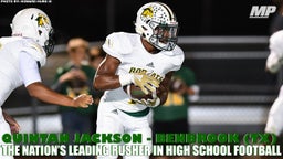 High school football's leading rusher - Quintan Jackson