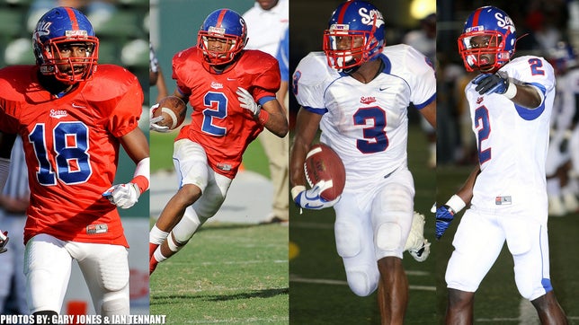 Gardena Serra's (CA) 2009 team went 15-0 and had one of the best groups of wide receivers in high school football history. They had George Farmer, Robert Woods, Marqise Lee and Paul Richardson.