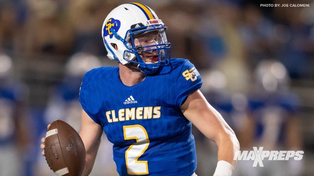 Highlights on No. 19 Clemens during wild 34-30 win over previous No. 10 Judson.
