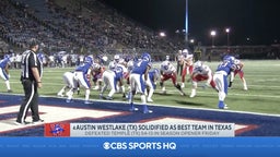 Top team in Texas - Austin Westlake - checks in at No. 4 in Top 25 high school football rankings