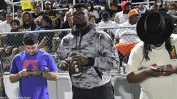 NBA star and New Orleans PF Zion Williamson attends high school football game