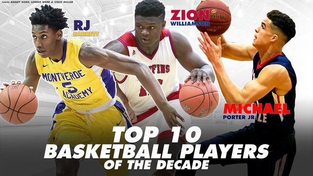 Highlights of all 10 best basketball players of the last decade including RJ Barrett, Zion Williamson, Michael Porter Jr. and more.