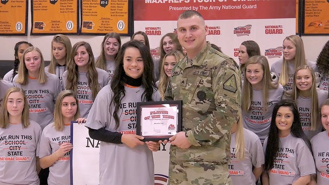 The MaxPreps Tour of Champions presented by the Army National Guard, stopped at Beavercreek (OH) high school to present the girls soccer team with the prestigious Army National Guard National Rankings Trophy.