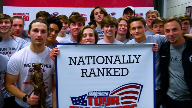 The MaxPreps Tour of Champions presented by the Army National Guard, stopped at Blue Valley Southwest (KS) high school to present the boys soccer team with the prestigious Army National Guard National Rankings Trophy.