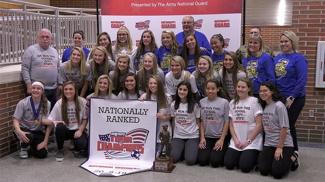 The MaxPreps Tour of Champions presented by the Army National Guard, stopped at Carmel (IN) high school to present the girls soccer team with the prestigious Army National Guard National Rankings Trophy.