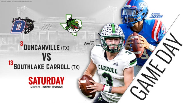 This week's action was so loaded we had to up it to 20 games. There will be three Top 25 matchups that include No. 3 Duncanville (TX) vs. No. 13 Southlake Carroll (TX), No. 9 Lowndes (GA) vs. No. 18 North Gwinnett (GA), and No. 19 Pickerington Central (OH) vs. No. 21 Elder (OH).