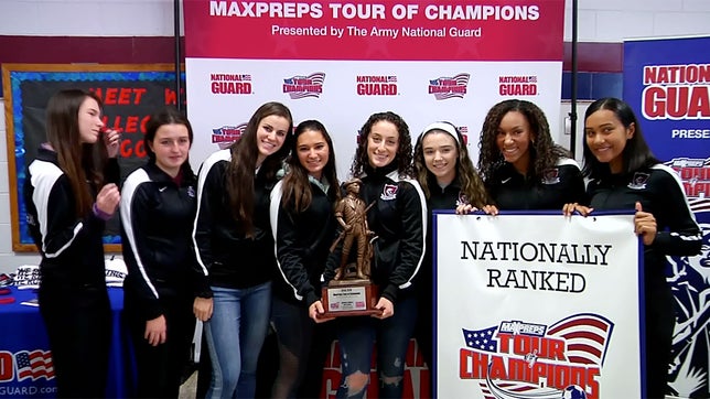 The MaxPreps Tour of Champions presented by the Army National Guard, stopped at Eastern Reginoal (NJ) high school to present the girls soccer team with the prestigious Army National Guard National Rankings Trophy.
