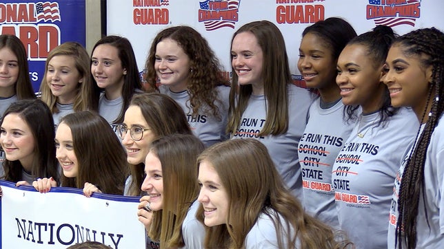 The MaxPreps Tour of Champions presented by the Army National Guard, stopped at Edmond Santa Fe (OK) high school to present the girls volleyball team with the prestigious Army National Guard National Rankings Trophy.