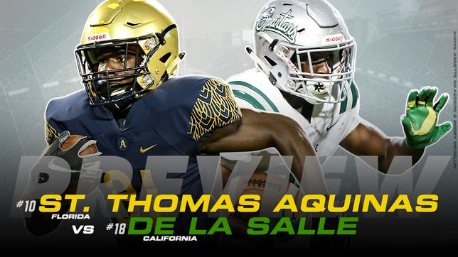 National football editor Zack Poff breaks down one of the biggest games of the year as Florida power St. Thomas Aquinas travels to the Bay Area to take on De La Salle.