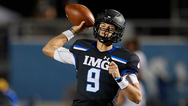 No. 1 IMG Academy (Bradenton, Fla.) showed Friday night it's not only the king of Florida, but laid claim to being the most complete and dominant team in the country playing high school football in the fall. The Ascenders scored 28 first quarter points, finding the end zone on all but one first half possession en route to a 49-14 pounding of No. 6 Northwestern (Miami).