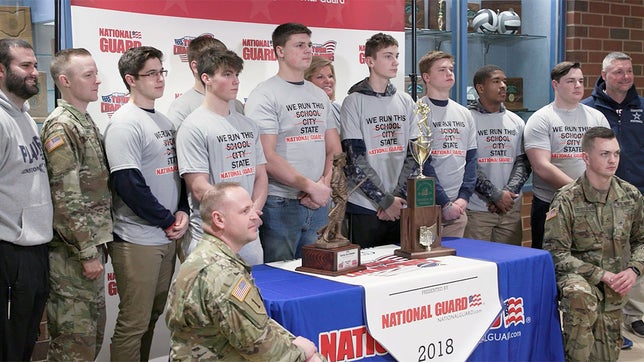 The MaxPreps Tour of Champions presented by the Army National Guard, stopped at Kenston (OH) high school to present the football team with the prestigious Army National Guard National Rankings Trophy.