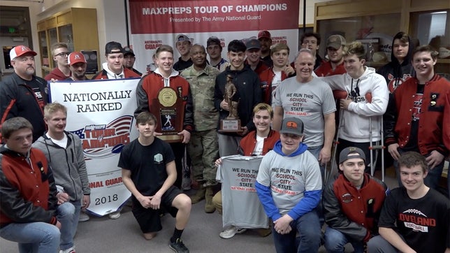 The MaxPreps Tour of Champions presented by the Army National Guard, stopped at Loveland (CO) high school to present the football team with the prestigious Army National Guard National Rankings Trophy.