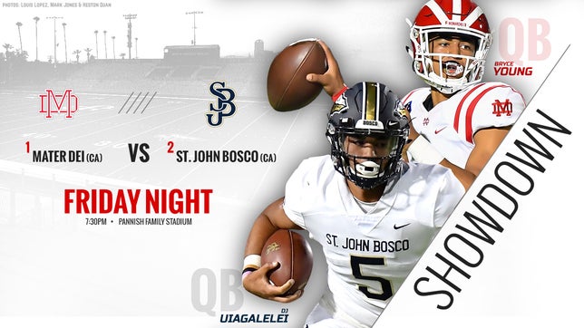 This week's slate is led by a 1 vs. 2 showdown between Trinity League rivals, Mater Dei and St. John Bosco.