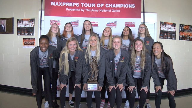 The MaxPreps Tour of Champions presented by the Army National Guard, stopped at Oviedo (FL) high school to present the girls volleyball team with the prestigious Army National Guard National Rankings Trophy.