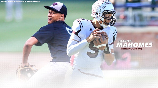 Patrick Mahomes had all-around high school career playing 3 different sports at Whitehouse, Texas.