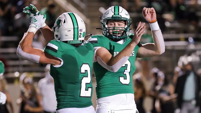 Southlake Carroll moves to 3-1 on the year with a 42-10 victory over Keller.  Quinn Ewers threw for 300 yards with four touchdowns.