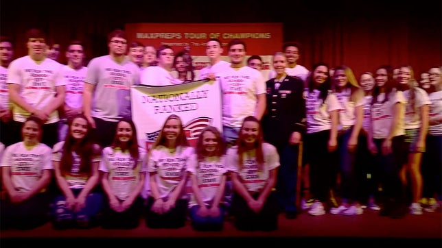 The MaxPreps Tour of Champions presented by the Army National Guard, stopped at Southern Columbia Area (PA) high school to present the football team with the prestigious Army National Guard National Rankings Trophy.