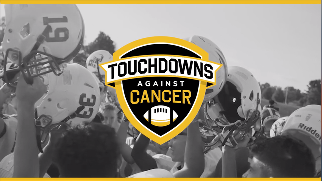 Introducing the 2019 Touchdown Against Cancer season! This September, high schools across the country will unite to defeat a common enemy: childhood cancer. Every touchdown scored by a participating team will earn funds toward St. Jude Children's Research Hospital.