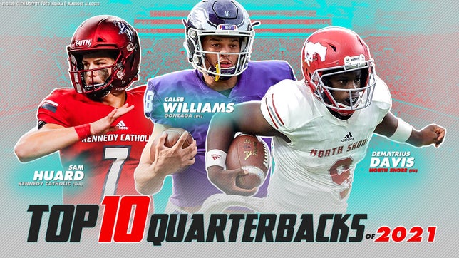 National Football Editor Zack Poff takes a look at the Top 10 quarterbacks from the Class of 2021 and Gonzaga's (DC) 5-star Caleb Williams checks in at No. 1.